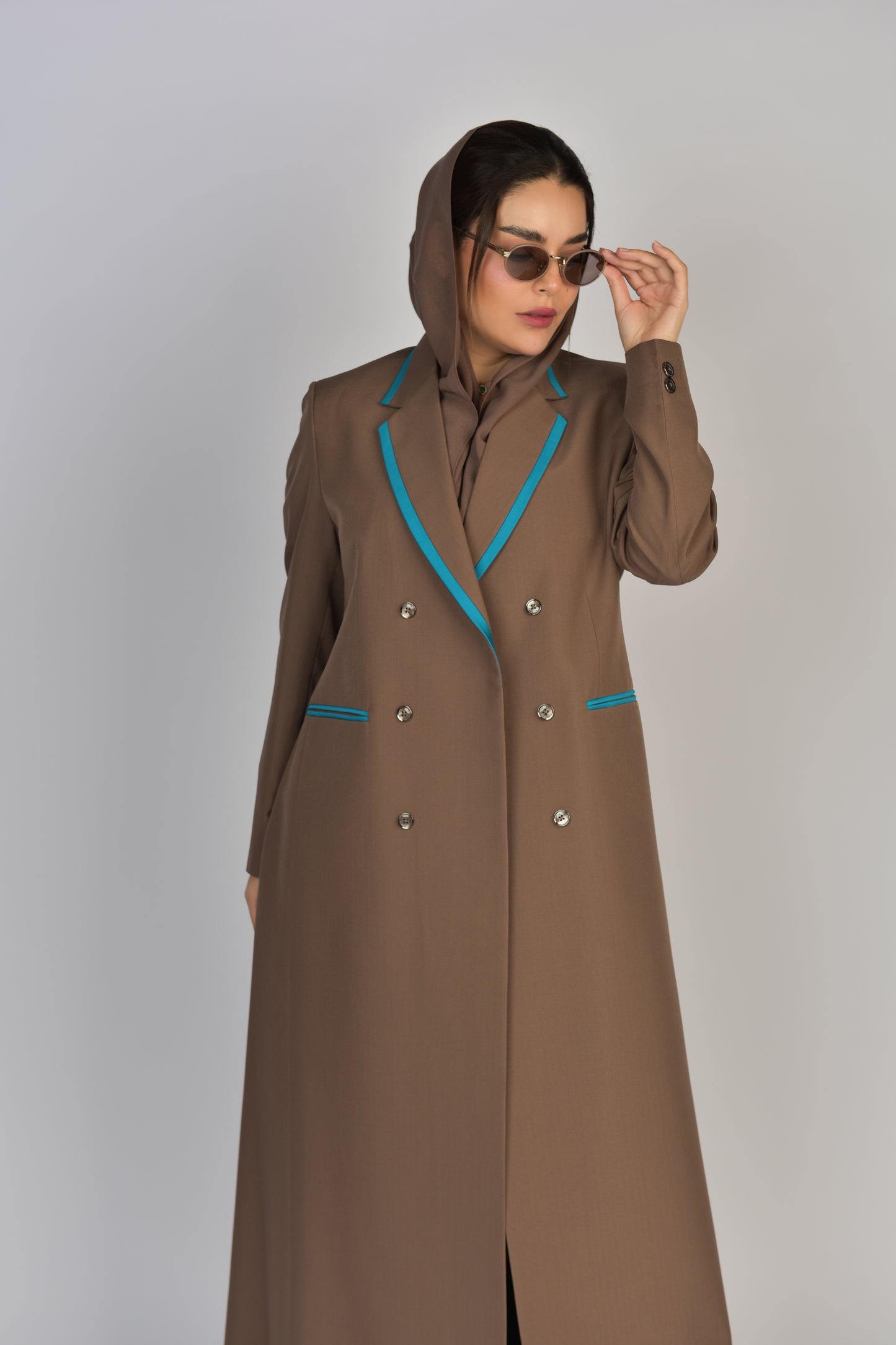 بليزر بني وازرق عملي