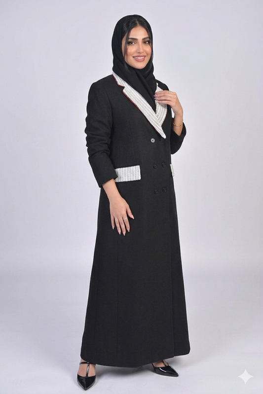 بليزر صيفي من الكريب باللون الاسود